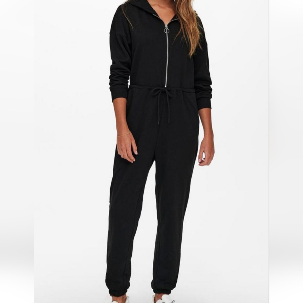 Black Sweat Jumpsuit